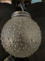 Vintage Lampenkap Plafondlamp - Bubbelglas, Ophalen of Verzenden, Gebruikt, Glas