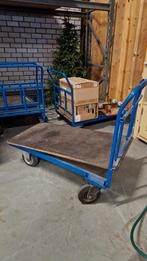 7 Platte karren - gebruikt, maar goed bruikbaar, Ophalen