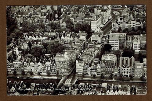 Amsterdam - Luchtfoto KLM uit 1956 - Grachten Leidsestraat, Verzamelen, Ansichtkaarten | Nederland, Gelopen, Noord-Holland, 1940 tot 1960