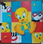Nieuw Tweety & Sylvester 49 x 49 cm, dikker papier., Huis en Inrichting, Ophalen, Minder dan 50 cm, Nieuw, Schilderij