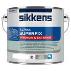 Sikkens Alpha Superfix, restant ruim 1 liter, Doe-het-zelf en Verbouw, Verf, Beits en Lak, Ophalen, Gebruikt, Overige kleuren