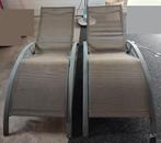 Twee comfortabele verstelbare tuin/terras ligbedden, Tuin en Terras, Ligbedden, Ophalen, Gebruikt, Aluminium, Verstelbaar