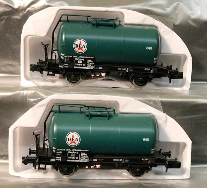 Modellbahn Union 2 DEA ketelwagons (Nieuw), Hobby en Vrije tijd, Modeltreinen | N-Spoor, Nieuw, Wagon, Gelijkstroom, Overige merken