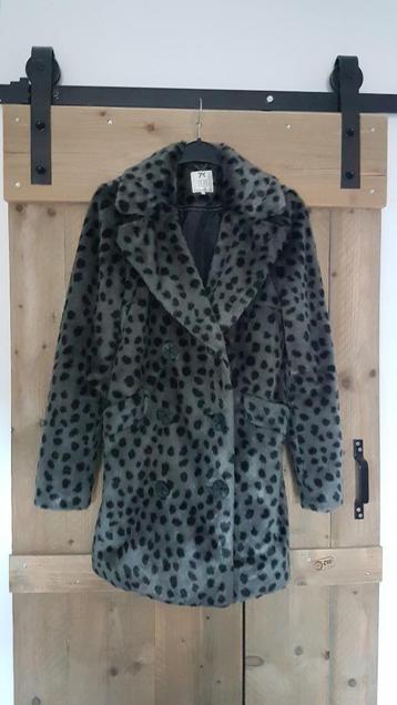 Dames winterjas Dept maat S imitatiebont panterprint grijs beschikbaar voor biedingen