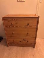Ikea houten ladekast met 3 lades, Ophalen, Gebruikt, Grenenhout, Scandinavisch