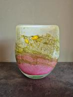 Fraai glaskunstwerk vaas, Ophalen of Verzenden, Overige kleuren, Glas, Minder dan 50 cm