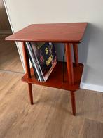 Tafeltje met LP Rek. Sidetable. Bijzettafeltje. Audio meubel, 50 tot 100 cm, Ophalen of Verzenden, Zo goed als nieuw, 25 tot 50 cm