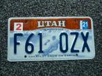 Kentekenplaat licenseplate Utah Greatest Snow 1 USA, Verzamelen, Verzenden, Gebruikt, Auto's