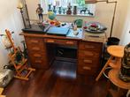 Eikenhouten Bureau Bas van Pelt, Ophalen of Verzenden, Gebruikt, Bureau