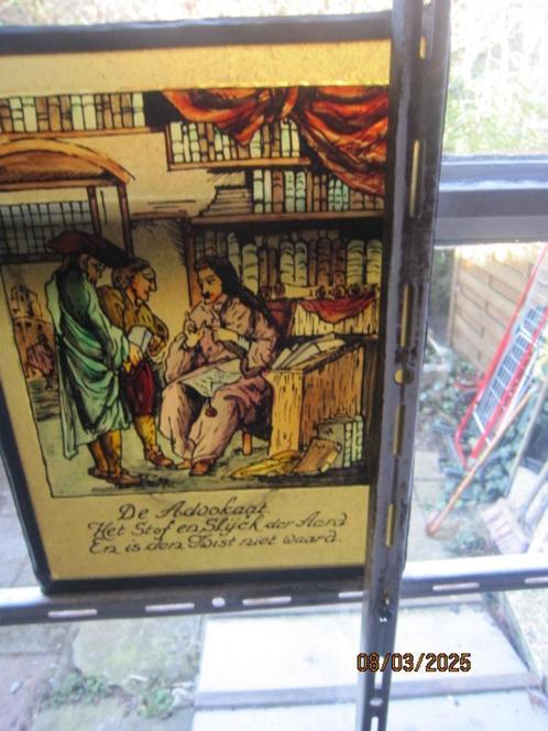 Advokaat, Glas in Lood Raamhanger, met kettinkje, Antiek en Kunst, Antiek | Glas en Kristal, Ophalen