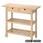 FÖRHÖJA Roltafel, berken, 100x43 cm, Huis en Inrichting, Ophalen, Gebruikt, 100 tot 150 cm, 25 tot 50 cm