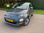 Fiat 500 1.0 70pk Hybrid 2021 Pano airco led navi Grijs, Auto's, Fiat, Voorwielaandrijving, Stof, Zwart, 4 stoelen