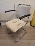 Gispen 201 stoel, Huis en Inrichting, Stoelen, Ophalen of Verzenden, Gebruikt, Wit, Eén