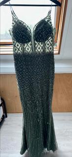 Mooie groene galajurk met pailletten – nieuw met prijskaart!, Maat 38/40 (M), Galajurk, Nieuw, Ophalen of Verzenden