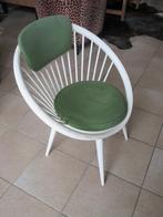 Stoel rond Scandinavisch design Yngve Ekstrom circle chair, Ophalen, Gebruikt, Hout, Eén