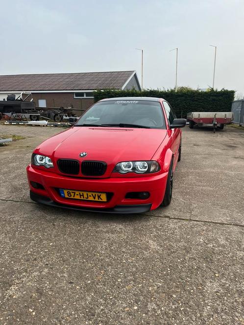 BMW E46 330 Swap (Goed lezen), Auto's, BMW, Particulier, 3-Serie, Benzine, Coupé, Handgeschakeld, Origineel Nederlands, Rood, Zwart