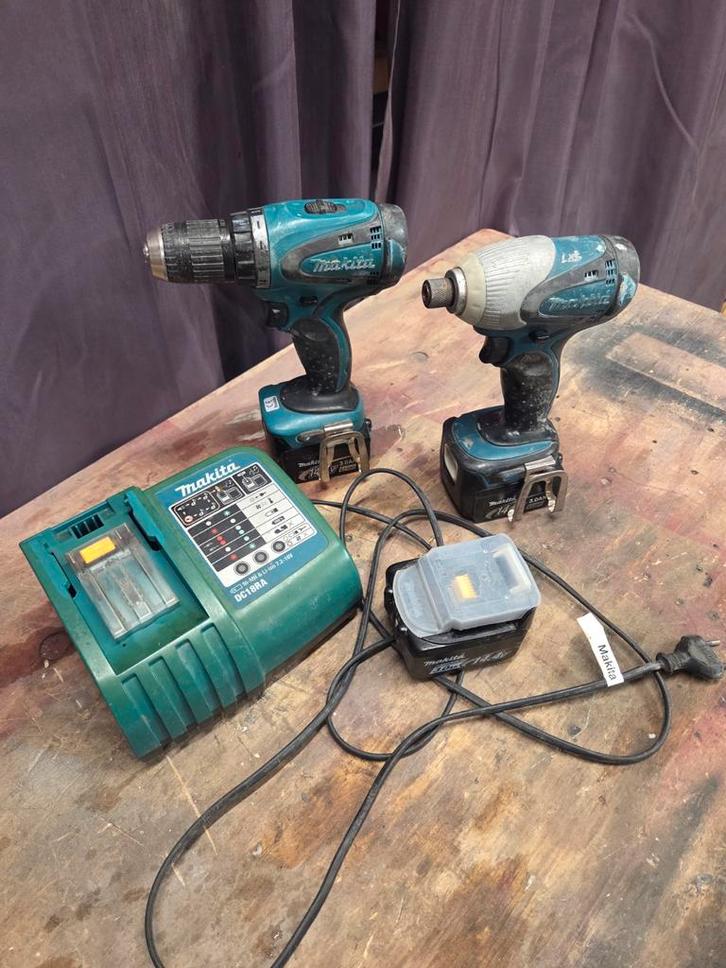 Makita 14.4V Schroef-/Boormachine Set, Doe-het-zelf en Verbouw, Gereedschap | Boormachines, Gebruikt, Boor- en Schroefmachine
