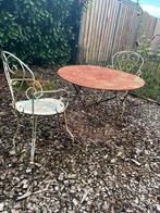 Brocante Franse gietijzeren tuinset, Antiek en Kunst, Ophalen