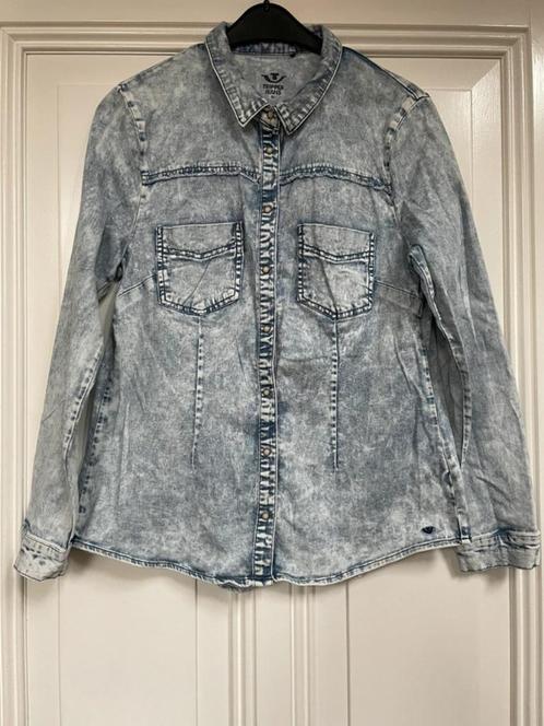 Tripper Jeans jeansblouse XL, valt als L, Kleding | Dames, Blouses en Tunieken, Zo goed als nieuw, Maat 42/44 (L), Blauw, Ophalen of Verzenden
