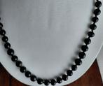 antieke zwarte koralen,inlakballen,zilv.slotje,geknoopt., Sieraden, Tassen en Uiterlijk, Verzenden, Overige materialen, Ketting