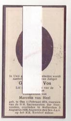 bidprentje G. Vos Oss 1874 Rotterdam 1938, Verzamelen, Bidprentjes en Rouwkaarten, Bidprentje, Verzenden