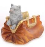 polyester beeld / kat in tas, Ophalen, Nieuw, Kunststof, Dierenbeeld