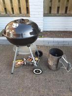 Te Koop: Kogelbarbeque Rond Houtskool BBQ, Tuin en Terras, Houtskoolbarbecues, Ophalen, Zo goed als nieuw