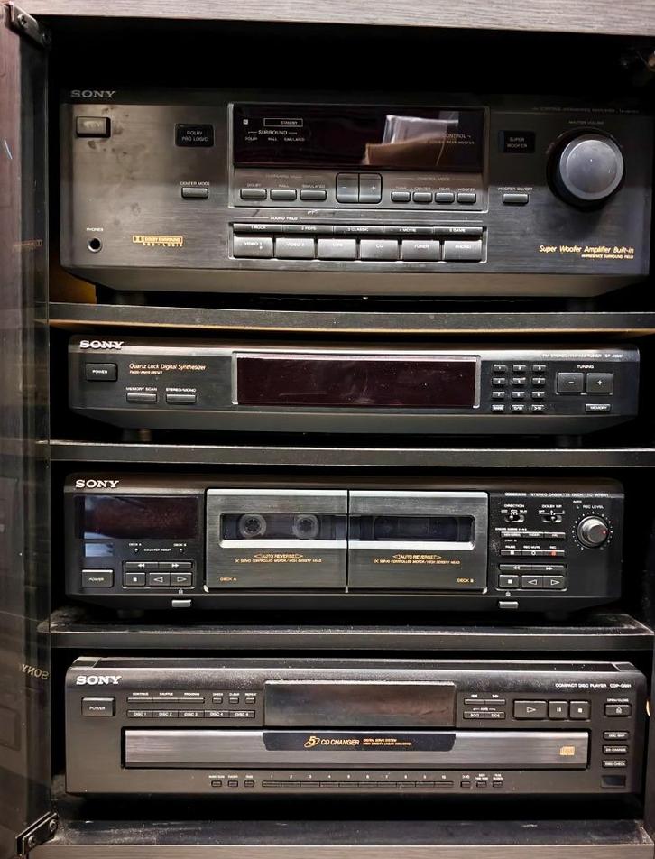 Super Sony surround set, Audio, Tv en Foto, Stereo-sets, Gebruikt, Cassettedeck, Cd-speler, Tuner of Radio, Speakers, Sony, Losse componenten