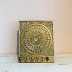 Vintage messing maand kalender, Antiek en Kunst, Antiek | Koper en Brons, Verzenden, Koper