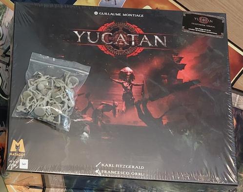 Yucatan Kickstarter editie + Speelmat, Hobby en Vrije tijd, Gezelschapsspellen | Bordspellen, Nieuw, Een of twee spelers, Drie of vier spelers