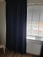 Donker grijze gordijnen, Huis en Inrichting, Stoffering | Gordijnen en Lamellen, Ophalen, 200 cm of meer, Zwart, Zo goed als nieuw