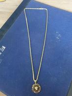 Gouden ketting met versace hanger, Sieraden, Tassen en Uiterlijk, Ophalen, Zo goed als nieuw, Goud, Goud