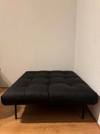 Zwarte poef, Huis en Inrichting, Ophalen of Verzenden, Zo goed als nieuw, Eenpersoons, 80 cm