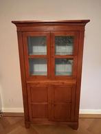 Vitrinekast hout massief klassiek, Huis en Inrichting, Kasten | Vitrinekasten, Ophalen, Gebruikt, Klassiek, 50 tot 100 cm
