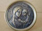 Verzilverd reliëf Heilige Maria Mater de bono consilio 5cm, Ophalen of Verzenden, Gebruikt, Overige typen, Christendom | Katholiek