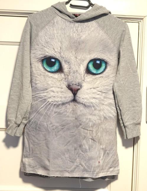Coolcat tuniek/lange trui/sweater - grijs maat 134, Kinderen en Baby's, Kinderkleding | Maat 134, Zo goed als nieuw, Jongen of Meisje