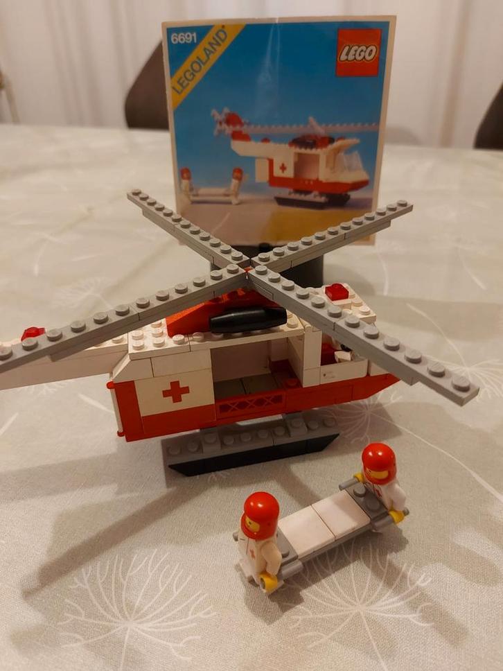 vintage lego 6691 red cross helikopter/rode kruis helikopter, Kinderen en Baby's, Speelgoed | Duplo en Lego, Gebruikt, Lego, Complete set