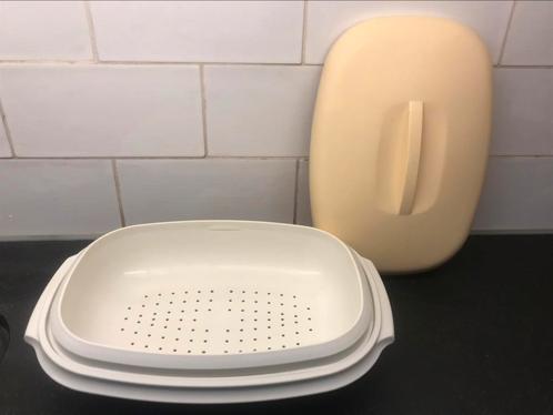 Tupperware serveerwonder rijstkoker campingschaal gaarschaal, Huis en Inrichting, Keuken | Tupperware, Gebruikt, Schaal, Verzenden