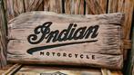 Indian Motorcycles reclamebord bar mancave 90 x 45 cm, Verzamelen, Merken en Reclamevoorwerpen, Nieuw, Reclamebord, Ophalen