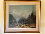 Schilderij bos schildering, Antiek en Kunst, Ophalen