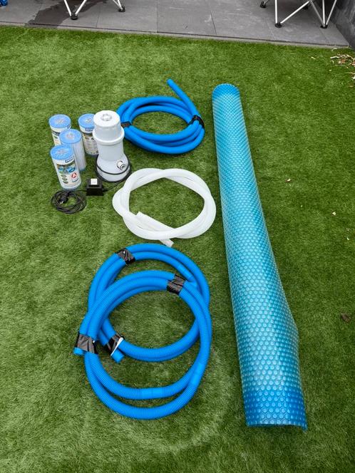 Zwembad filterpomp slang solar bubblecover, Tuin en Terras, Zwembad-toebehoren, Zo goed als nieuw, Zwembadpomp, Ophalen