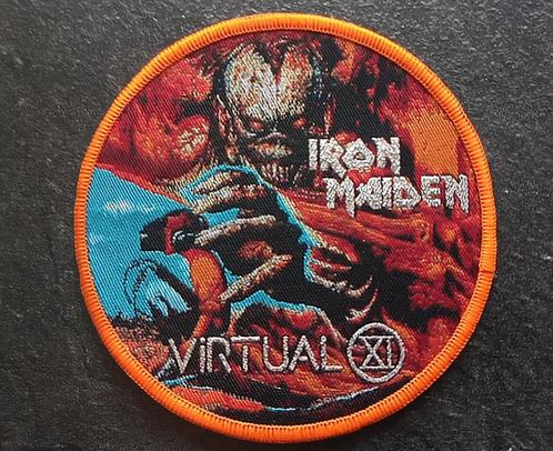 Iron Maiden mooie  gelimiteerde Virtual XI  circle patch 10, Verzamelen, Muziek, Artiesten en Beroemdheden, Nieuw, Kleding, Verzenden