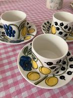 Arabia servies kop en schotel 3 stuks, Ophalen, Zo goed als nieuw, Overige stijlen, Kop(pen) en/of Schotel(s)