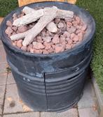 Vuurkorf met lavastenen en keramische houtblokken, Tuin en Terras, Ophalen of Verzenden, Gebruikt