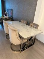 Eettafel met stoelen richmond, Huis en Inrichting, Tafels | Eettafels, Gebruikt, 100 tot 150 cm, Ophalen of Verzenden, Vier personen