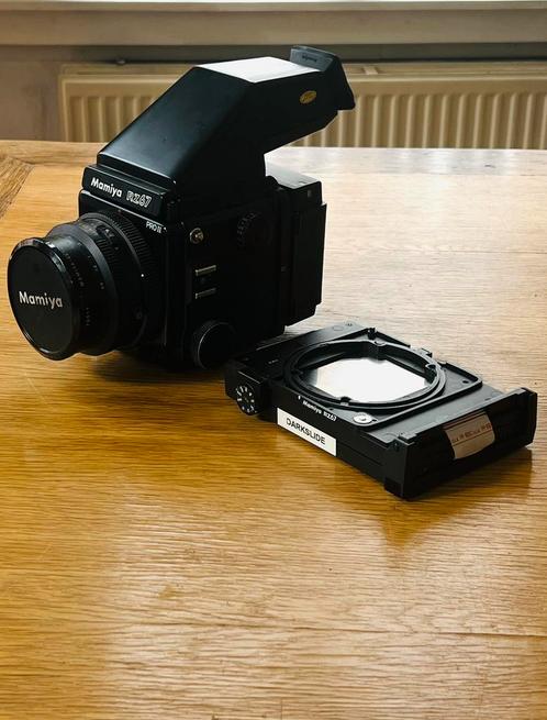 Mamiya RZ67 Pro II, 110mm lens, Prism finder & polaroid back, Audio, Tv en Foto, Fotocamera's Analoog, Gebruikt, Polaroid, Polaroid