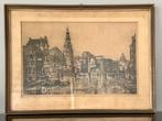 Ets, Amsterdam, Montelbaanstoren, Antiek en Kunst, Ophalen