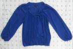 Les Amies kobalt blauwe blouse, ballonmouw, plissé strik 40, Kleding | Dames, Blouses en Tunieken, Maat 38/40 (M), Blauw, Les amies