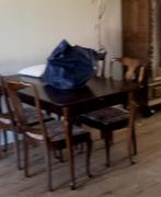 Eetkamertafel met 4 stoelen, Huis en Inrichting, Complete eetkamers, 4 tot 6 stoelen, Gebruikt, Ophalen