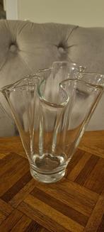 Vintage zakdoekvaas glas, Antiek en Kunst, Antiek | Vazen, Ophalen of Verzenden